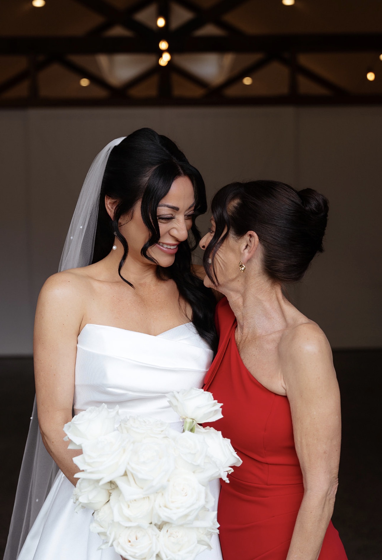 Mel with her mother sharing an intimate moment